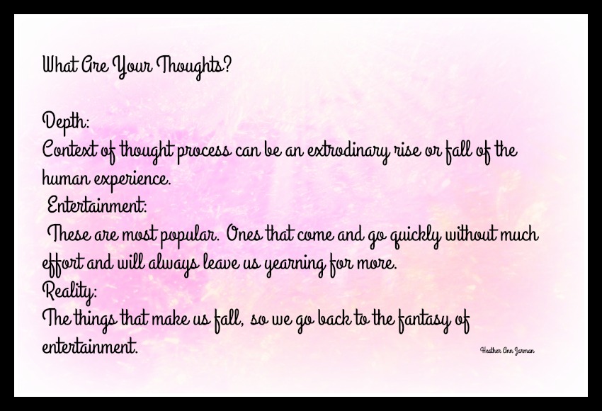 What Are Your Thoughts